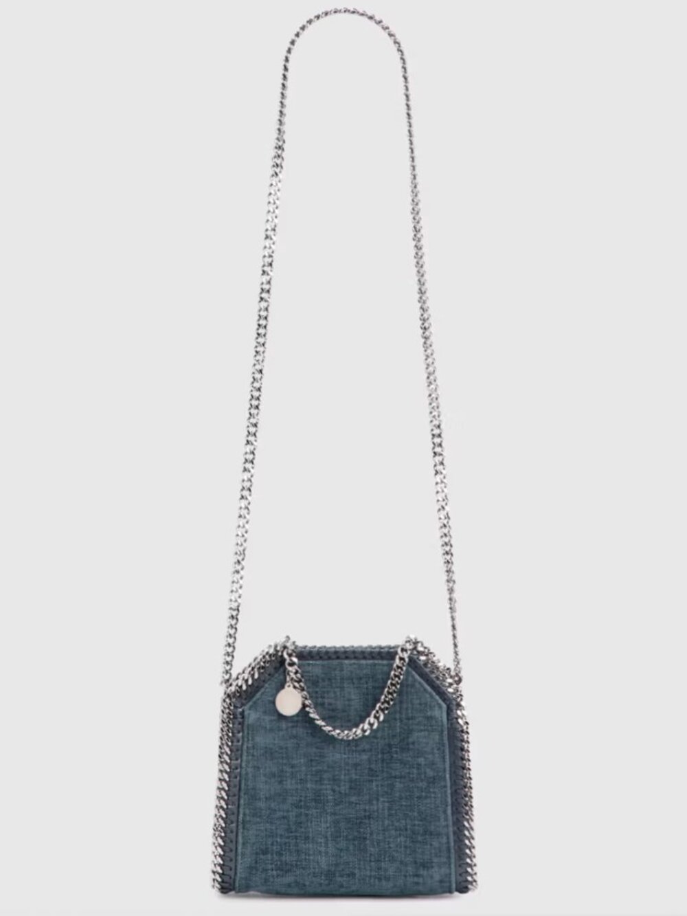 Stella McCartney Falabella Tiny Tote Bag - Blue Denim